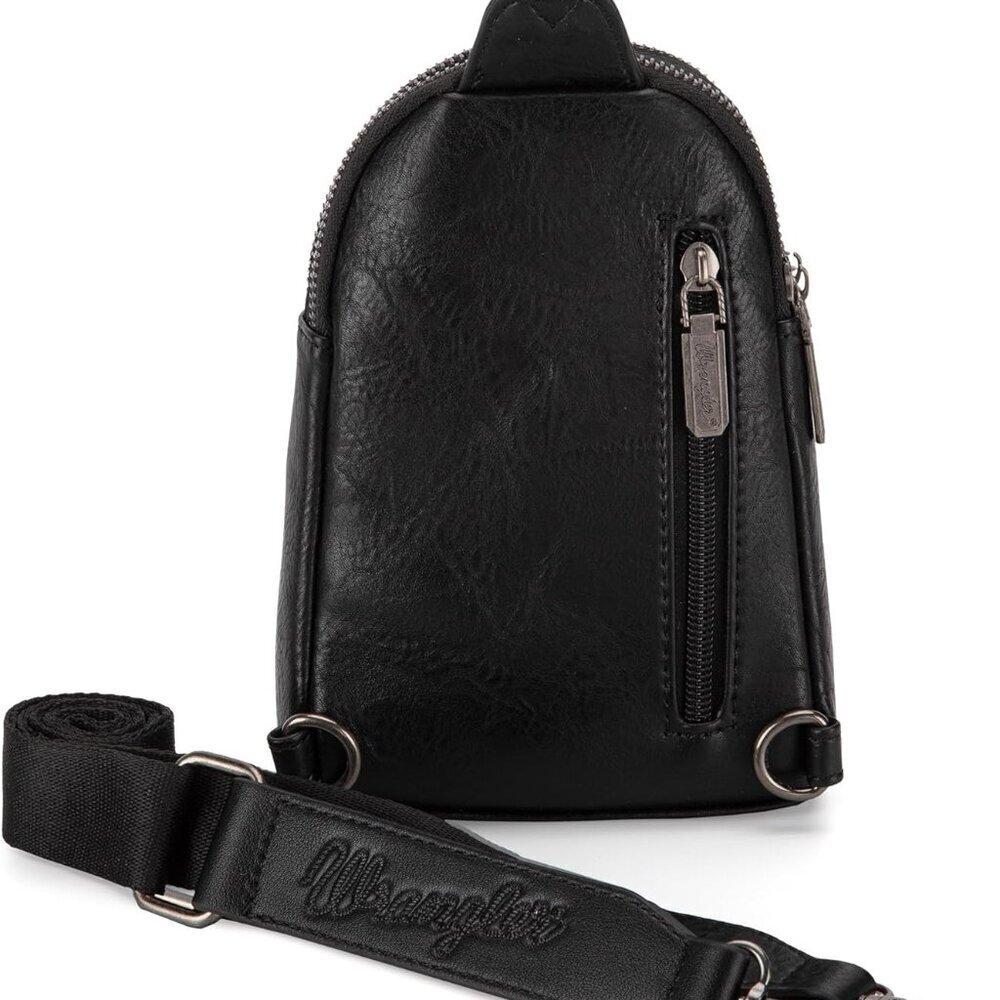 Small Crossbody Sling Bag Vegan Leather Adjustable Compact Travel Gift - Picture 4 of 8